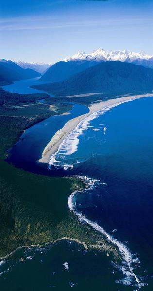 Hollyford Valley Aerial Shot